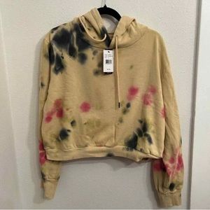 AFRM tye dye crop hoodie